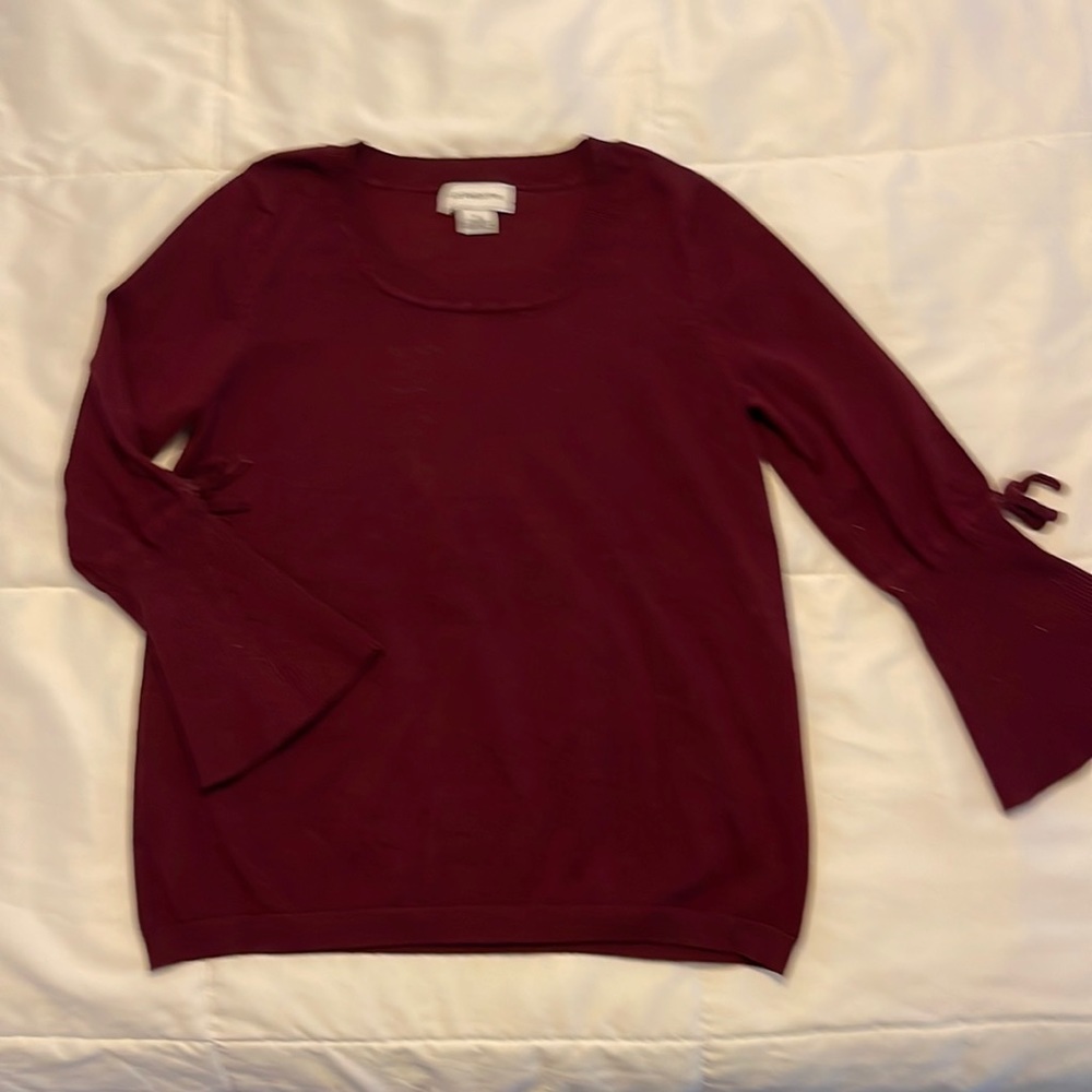 Dark maroon dress sweater